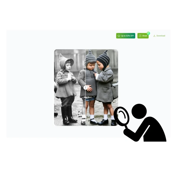 KI Alte Foto-Restaurierung - Schritt 2: Ein-Klick-Reparatur