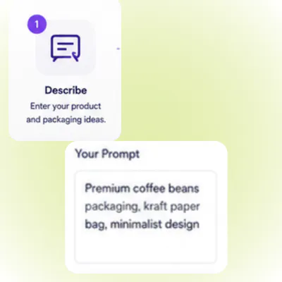 AI Packaging Design Generator - Step 1: Upload or Input Info