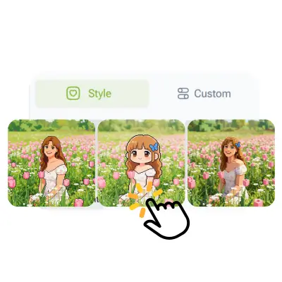KI-Pixel-Art-Generator - Schritt 2: Stil auswählen oder direkt generieren