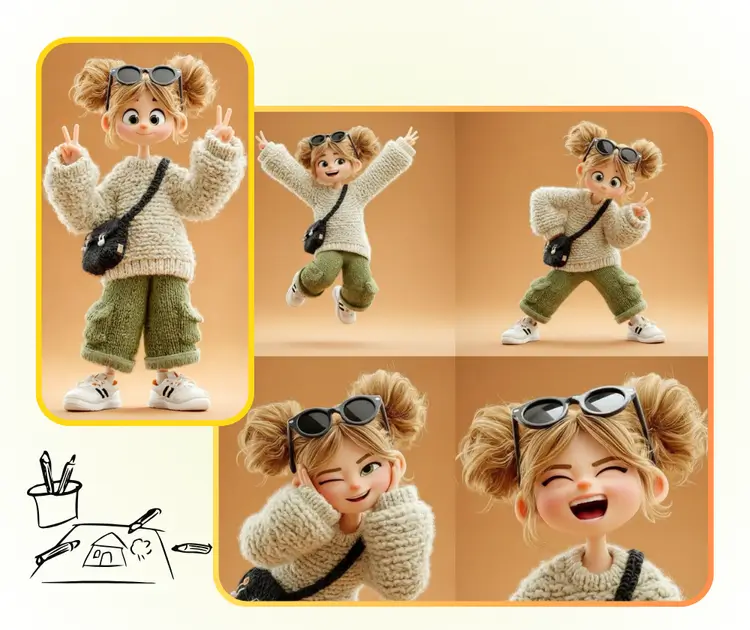 AI Pose Generator: Illustration and Concept Art Support