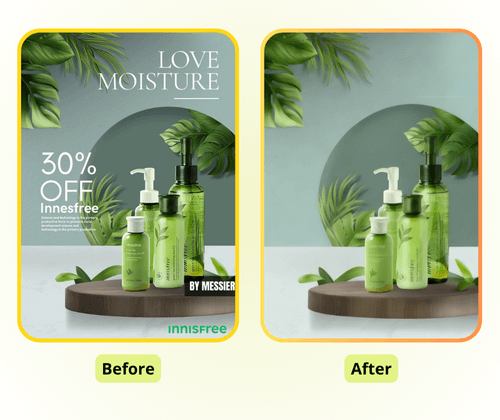 Suppresseur de texte AI : bannières, affiches et supports marketing