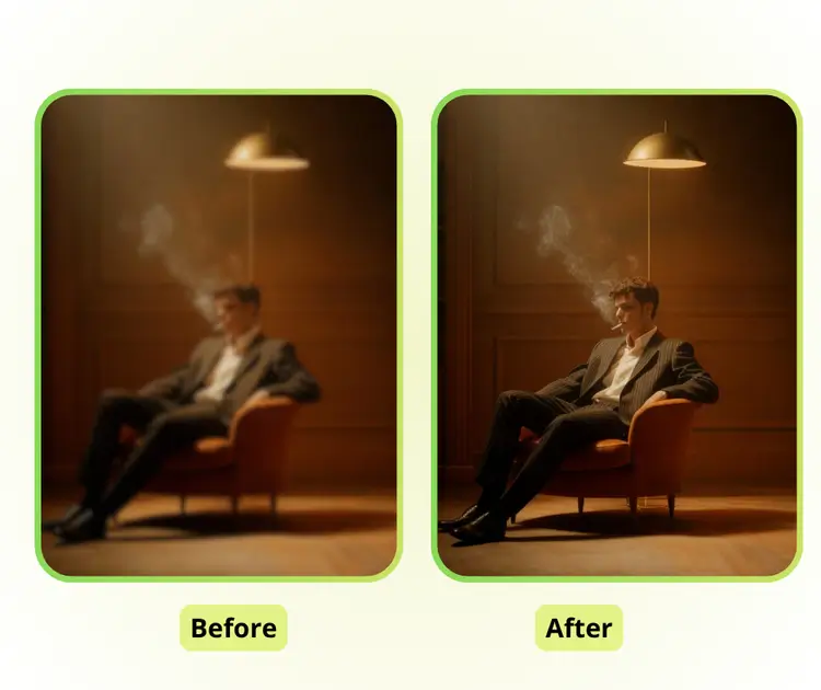 Récupération photo naturelle et réaliste