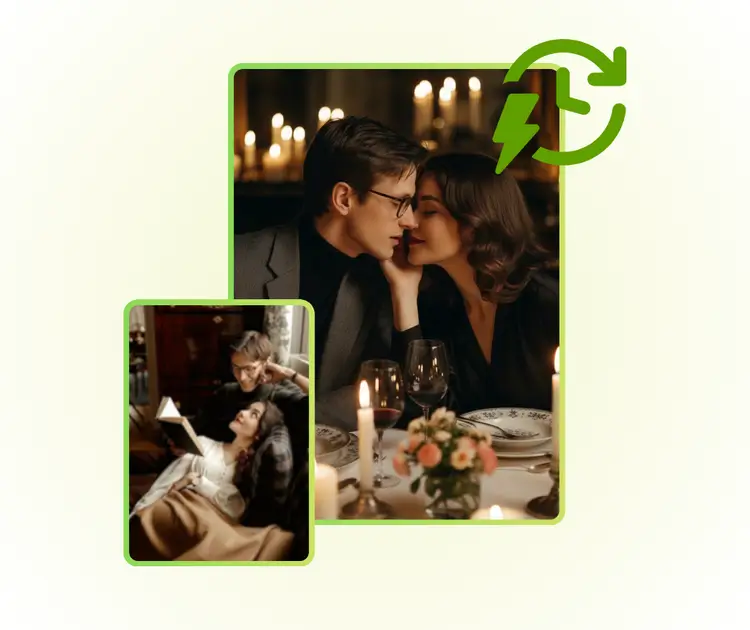 Photos de la Saint-Valentin en un clic sans aucune configuration