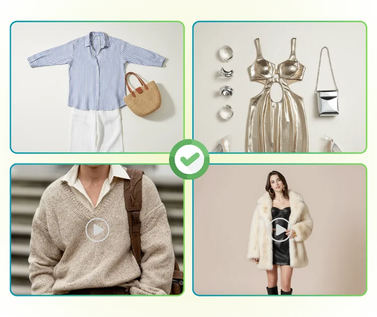 Mehrere Video-Presets und Outfit-Referenzen