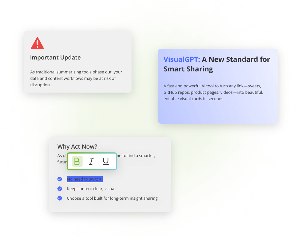 Interface de contenu de carte modifiable - VisualGPT