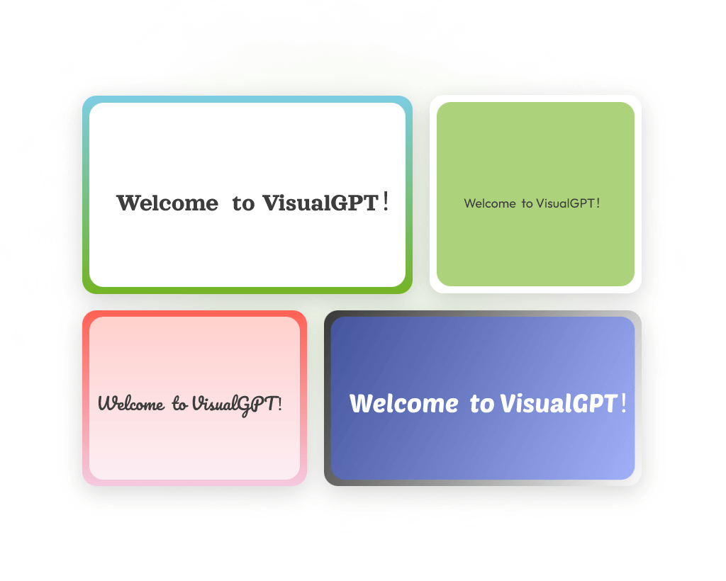 Interface de multiples thèmes visuels - VisualGPT