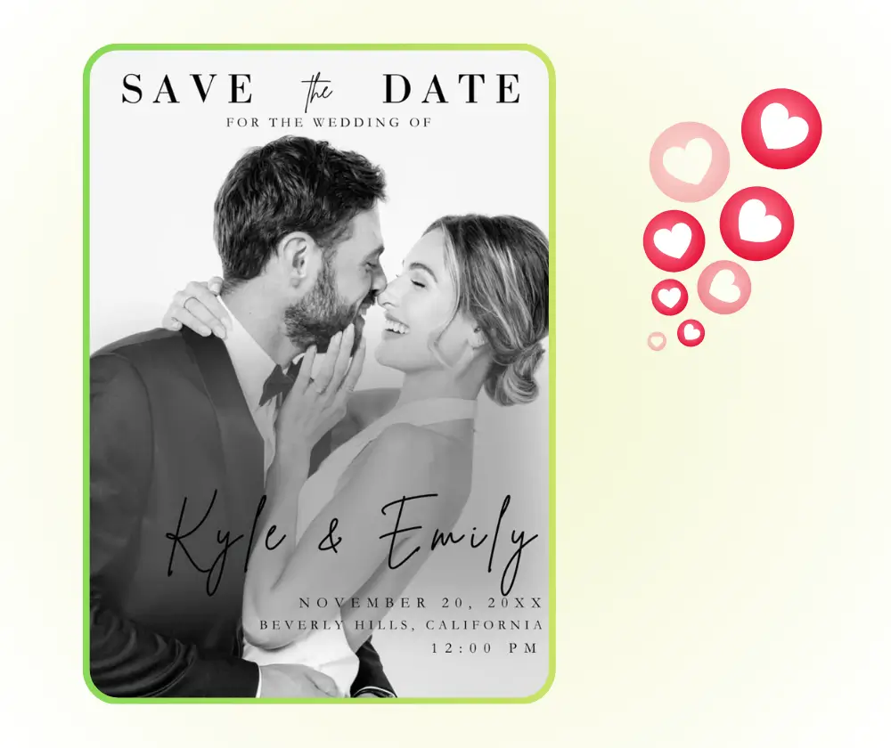 KI Hochzeitsfotogenerator: Inhalte für soziale Medien und Einladungen erstellen