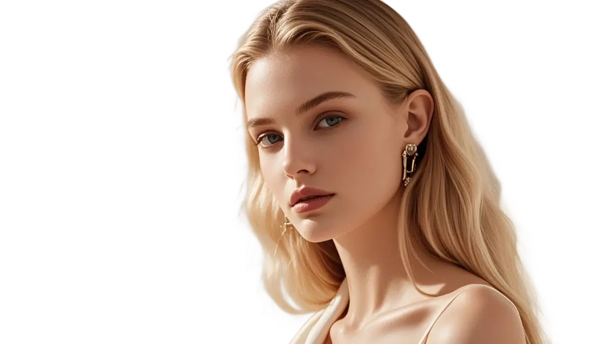 AI Background Remover Sample: woman with background | VisualGPT