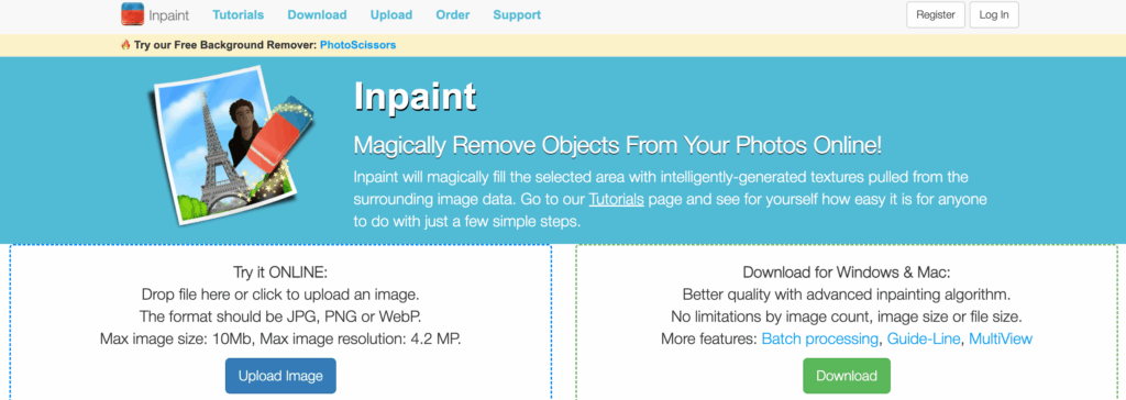 Inpaint — Good Enough for Simple Watermarks