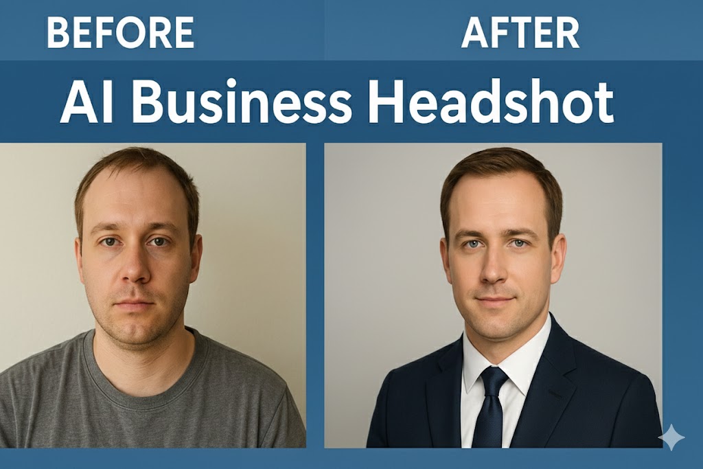 Click Generate — Then Download Your New Business Headshot