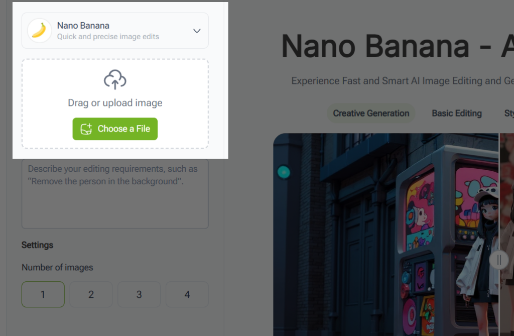 Step 1 – Upload or Start with a Blank Canvas