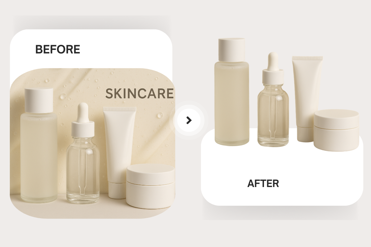 E-Commerce Sellers: Product Images with Transparent Backgrounds