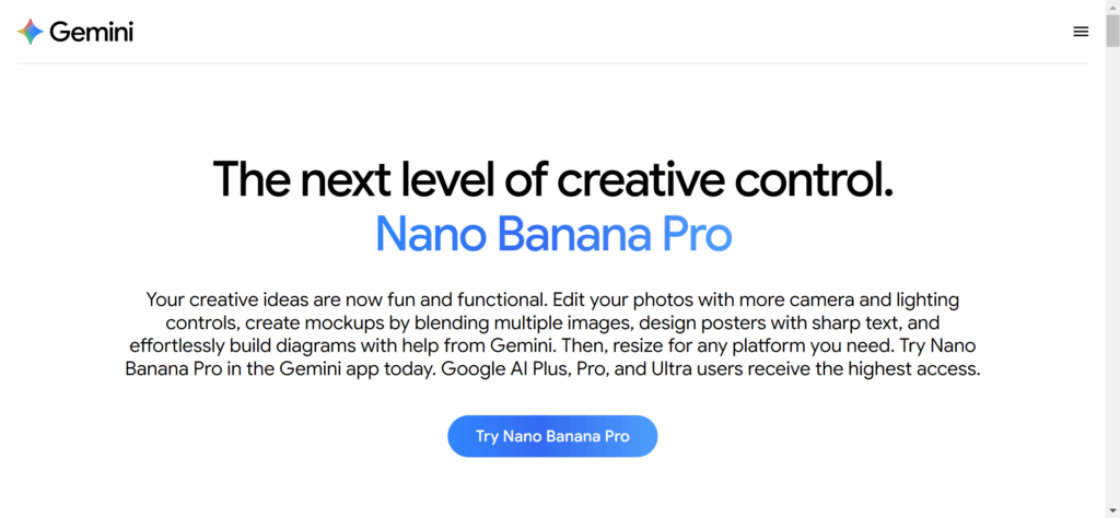Nano Banana Pro built on Google's Gemini 3.0 Pro Image