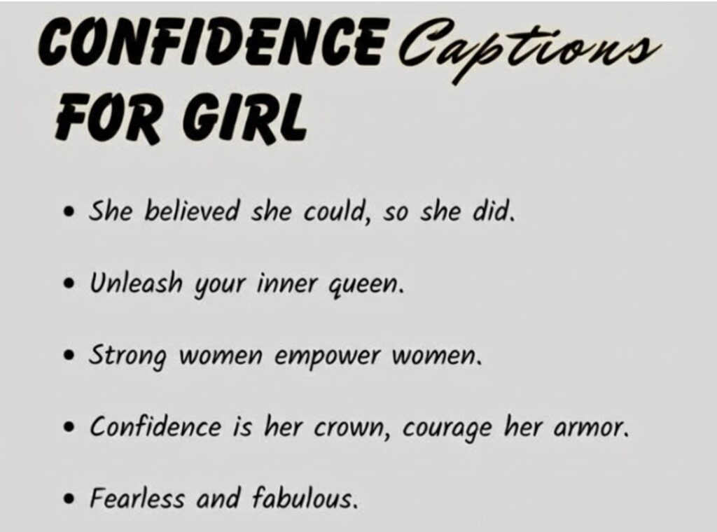 Confident Selfie Attitude Captions