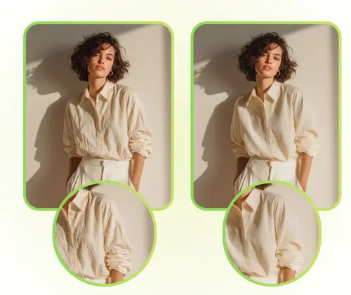 Préserve la texture du tissu