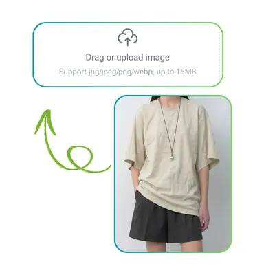 Télécharger une photo vers l'outil de suppression des rides vestimentaires