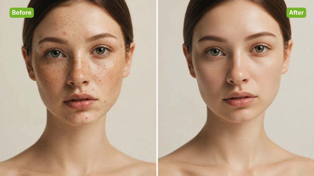 AI Blemish Remover Sample: girl | VisualGPT
