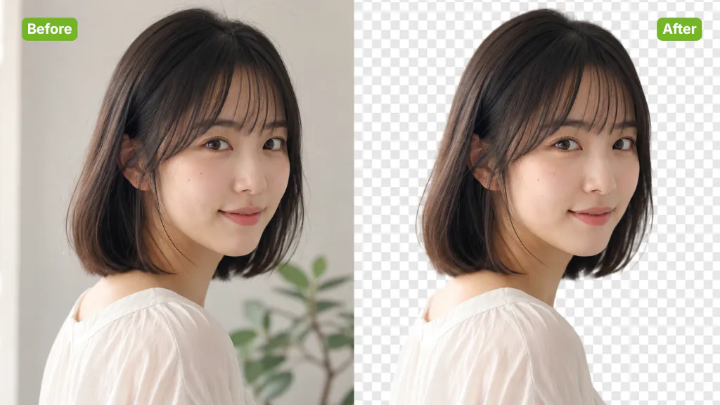 AI PNG Maker Sample: woman with background | VisualGPT