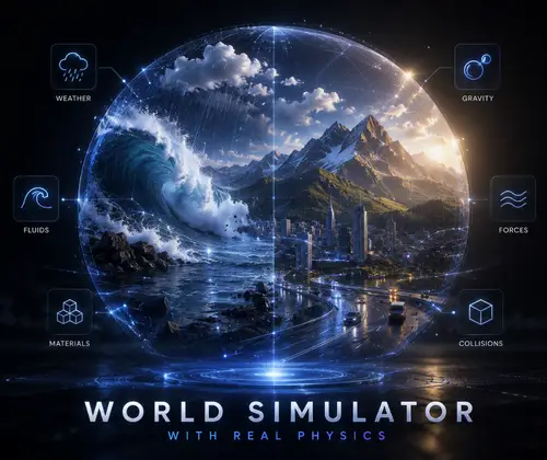Simulateur de monde avec physique réelle