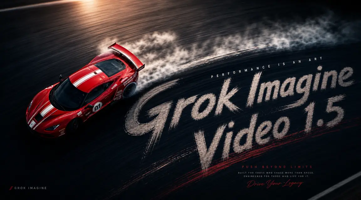 Grok Imagine Video 1.5: Generate cinematic video clips from text or images with fast, high-quality AI video workflows.