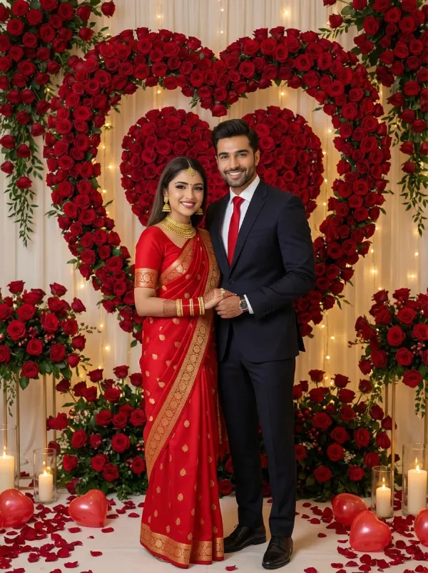 AI Couple Photo Maker: Create realistic couple photos from one or two selfies using presets. Perfect for social sharing.