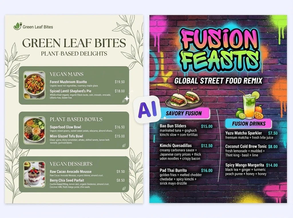 AI Menu Generator