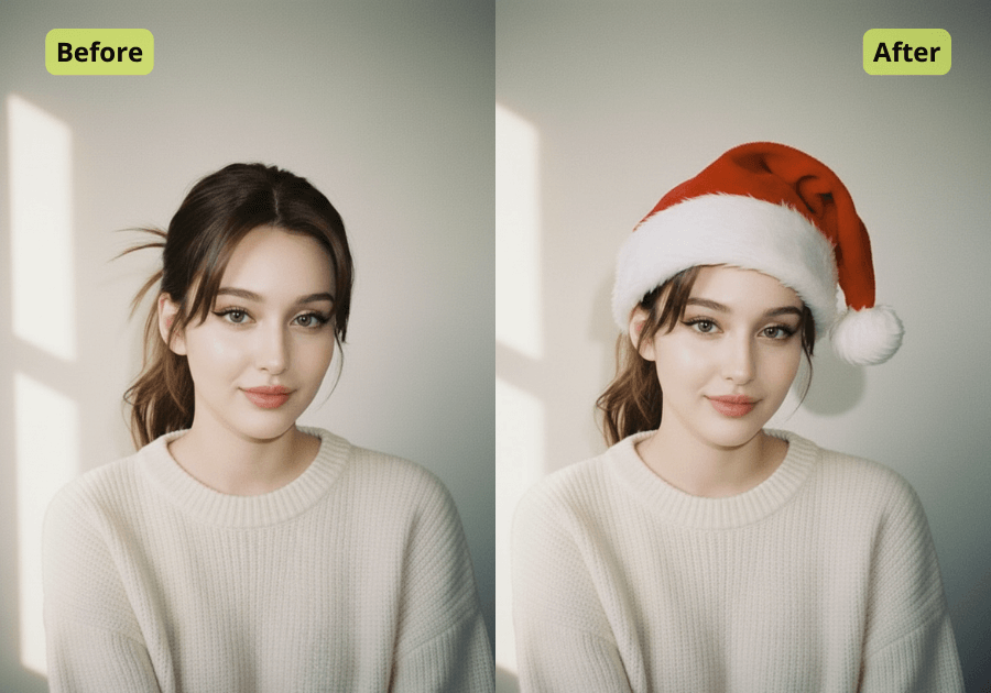AI Add Santa Hat To Photo - Free Online Create Santa Hat Photos