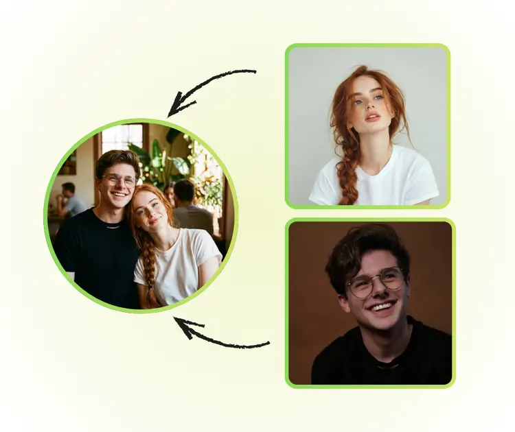 Édition multi-sujets sans effort avec fusion naturelle