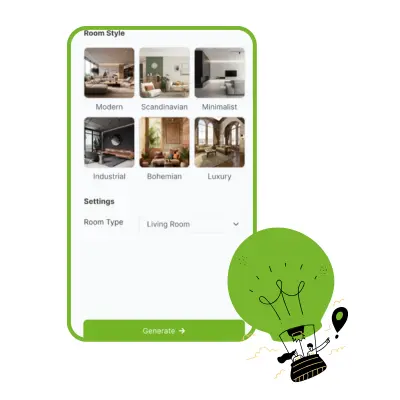 AI Room Planner: Step 2: Let Room Planner Recognize and Style Your Space
