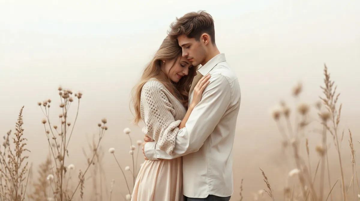 AI Valentines Day Background Generator Sample: Ethereal Floral Garden