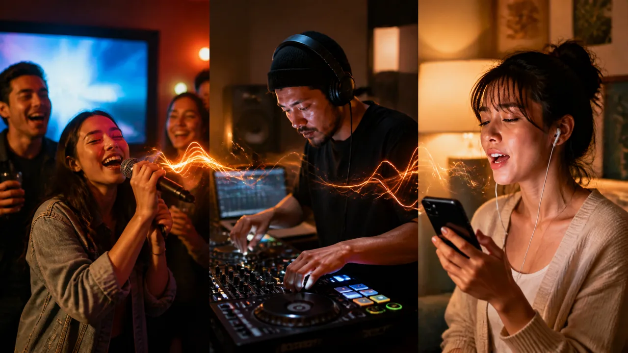 Creative uses for extracted acapellas