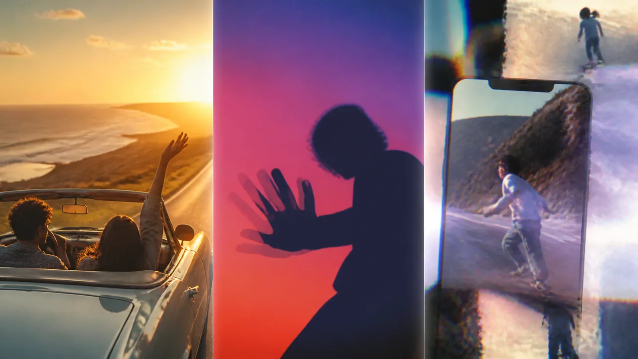 Three music video styles from the same song: cinematic, animated lyric, and hybrid footage